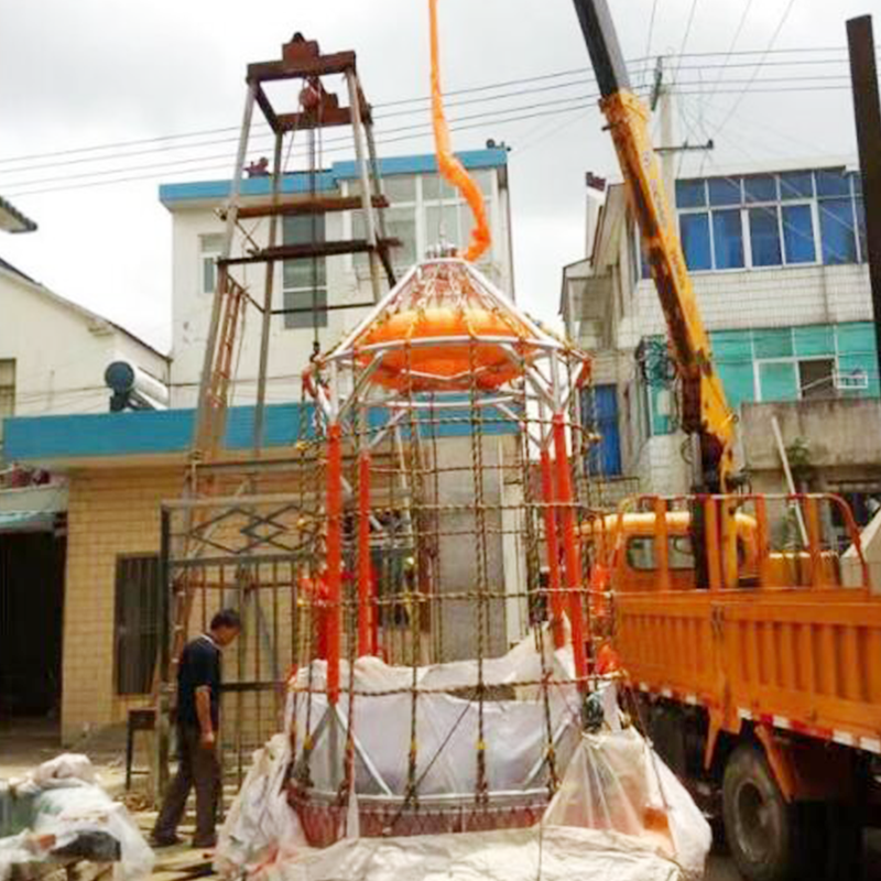 نقل السلة في الخارج في منصة النفط