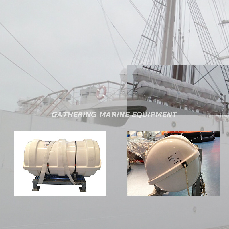 طوف نجاة قابل للنفخ يتسع لـ 6-35 شخصًا من SOLAS مع شهادة CCS EC