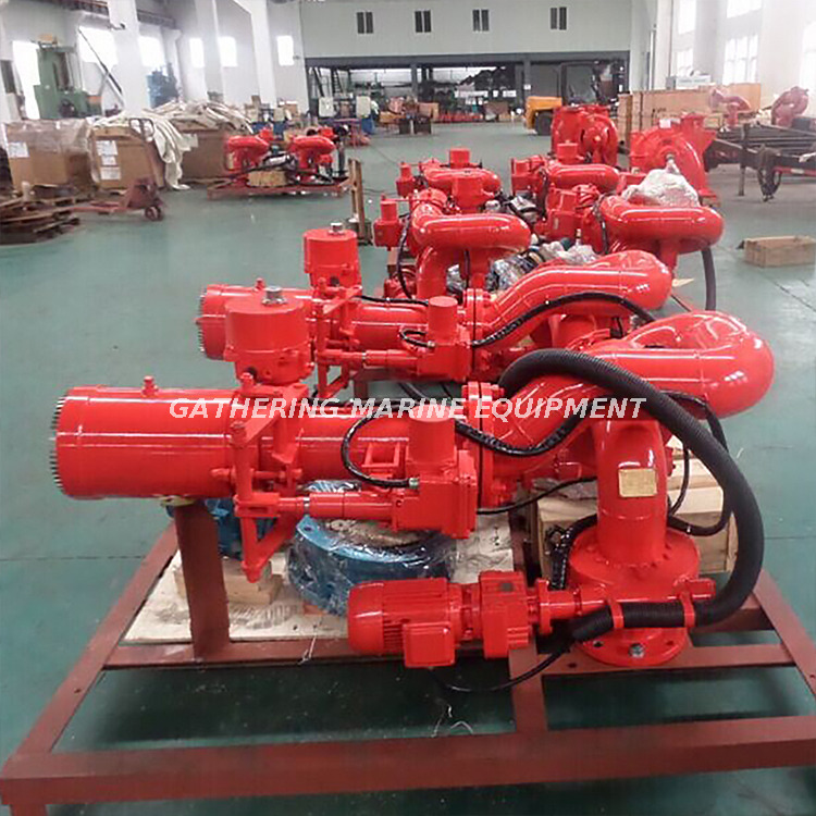 600-2400 م مراقبة الحريق لنظام مكافحة الحرائق الخارجي البحري FIFI مع شهادة CCS BV ABS