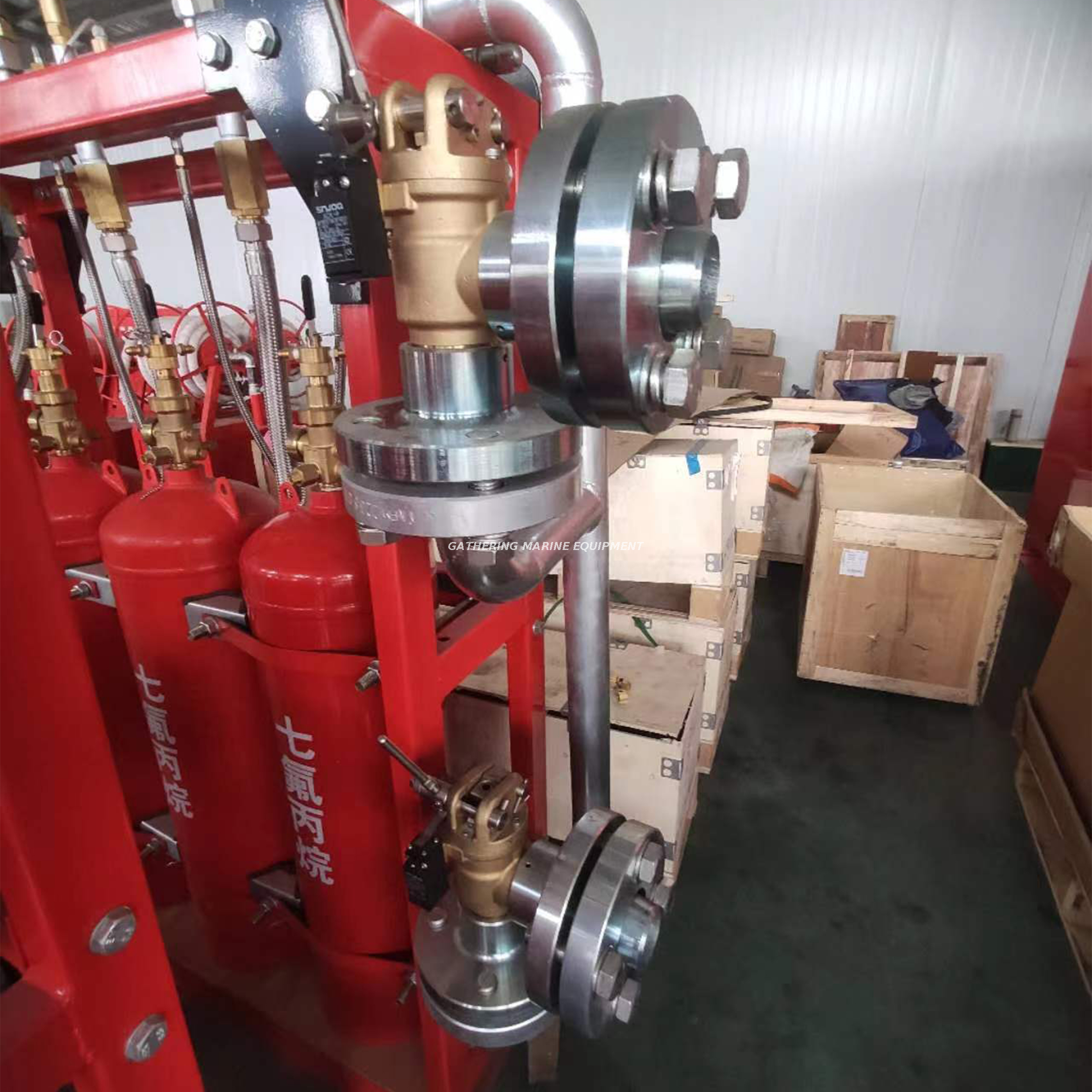 محطة إخماد الحرائق البحرية HFC-227ea نظام إخماد الغاز FM200