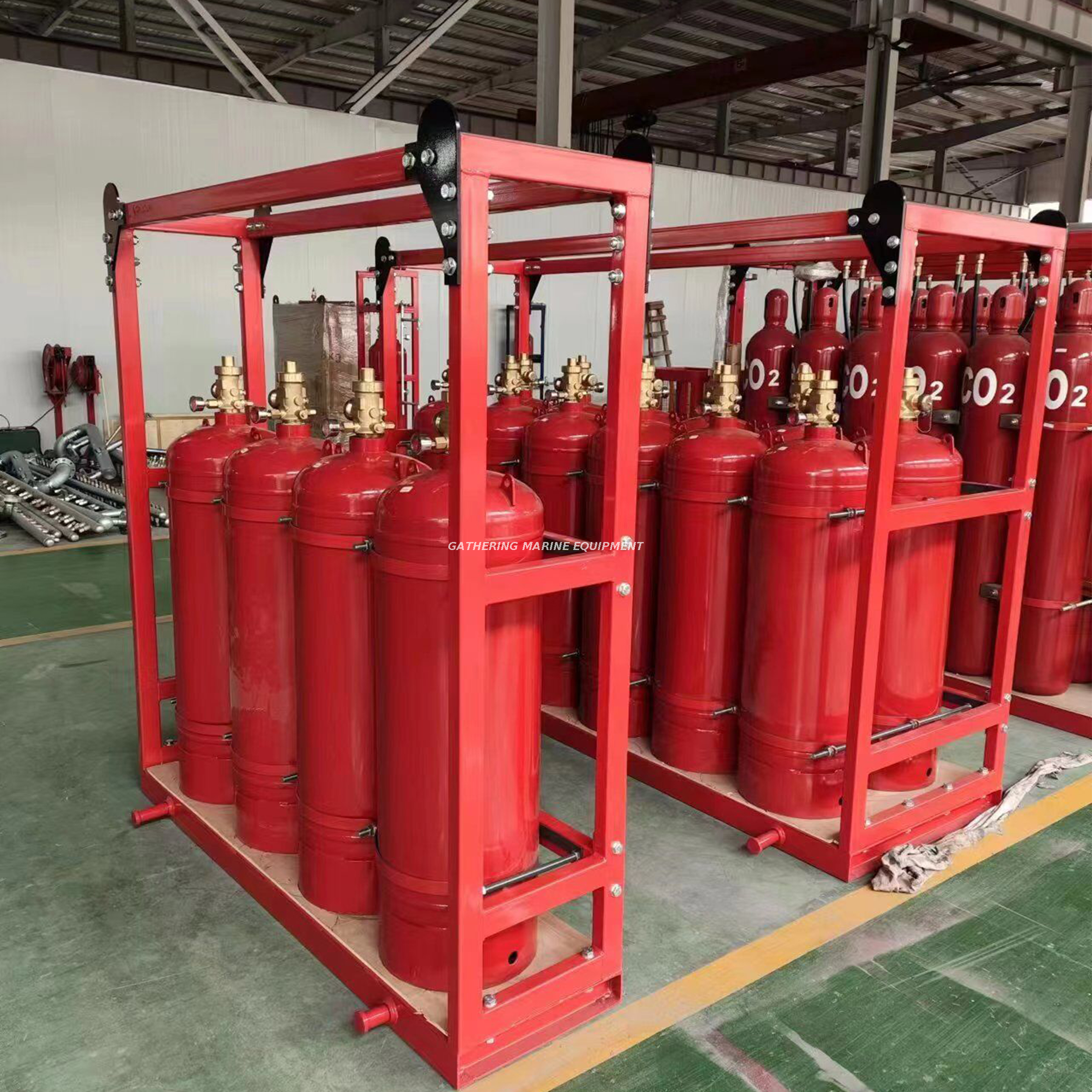 محطة إخماد الحرائق البحرية HFC-227ea نظام إخماد الغاز FM200
