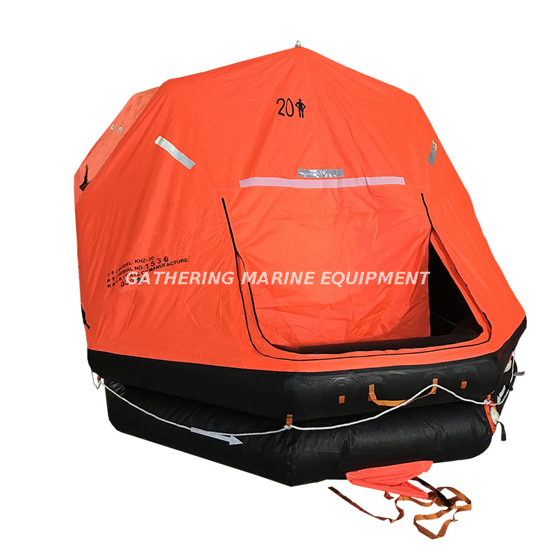 طوف نجاة قابل للنفخ ذاتي التصحيح SOLAS Liferaft