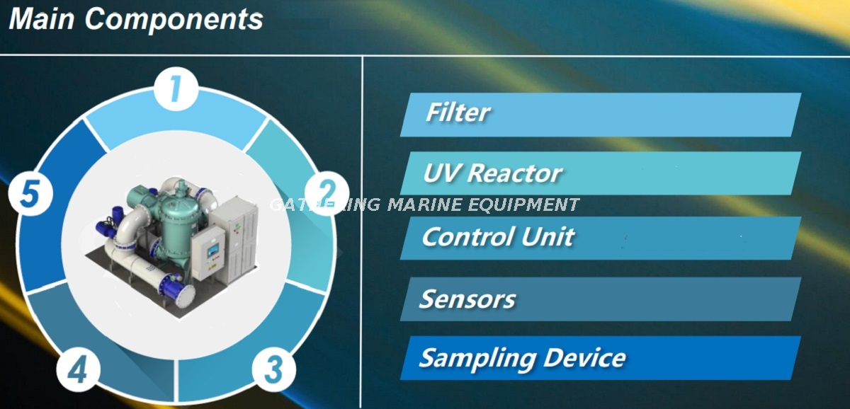 المكونات الرئيسية لنظام BWTS