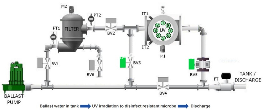 BWMS إزالة الصابورة